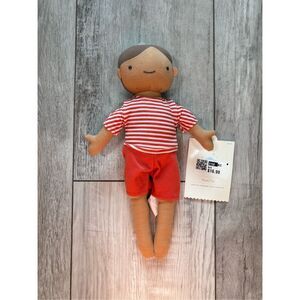 Target Cloud Island White Plush Doll Lovey Red Boy
